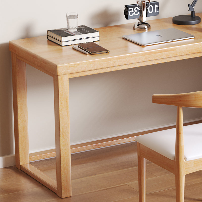 Minimalist Solid Wood Corner Writing Desk (L-Shaped)