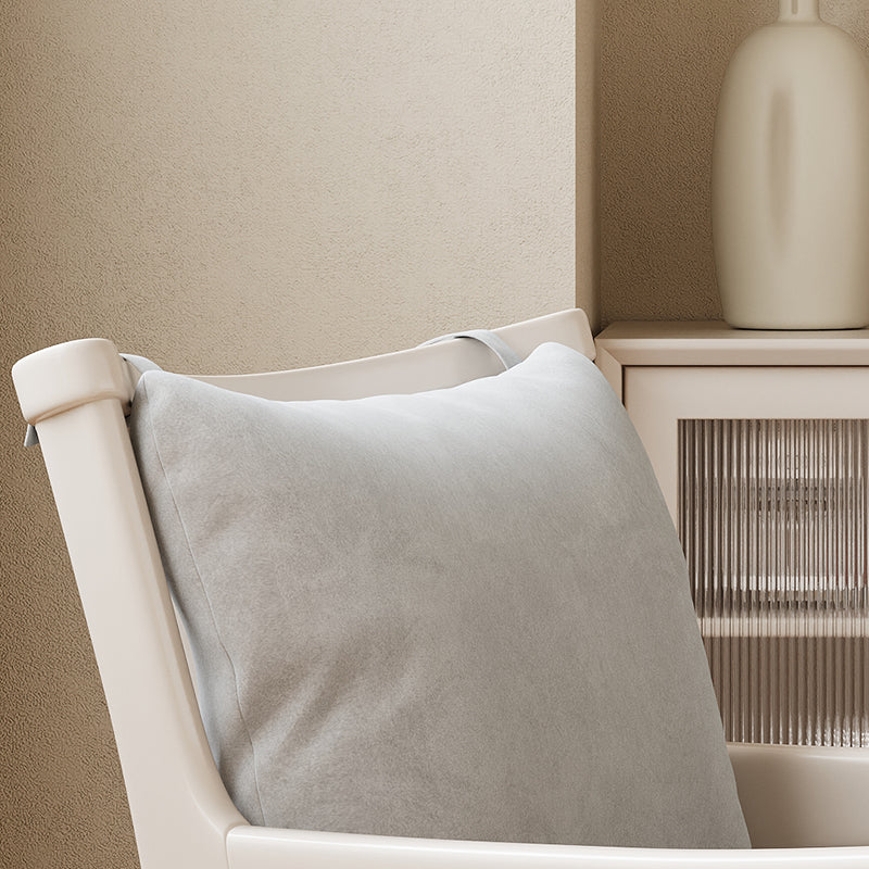 Solid Wood Chair with Fabric Seat Cushion
