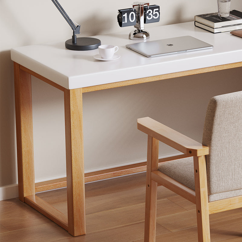 Minimalist Solid Wood Corner Writing Desk (L-Shaped)