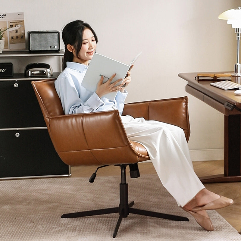 Adjustable Height Office Chair with Ergonomic Back Support