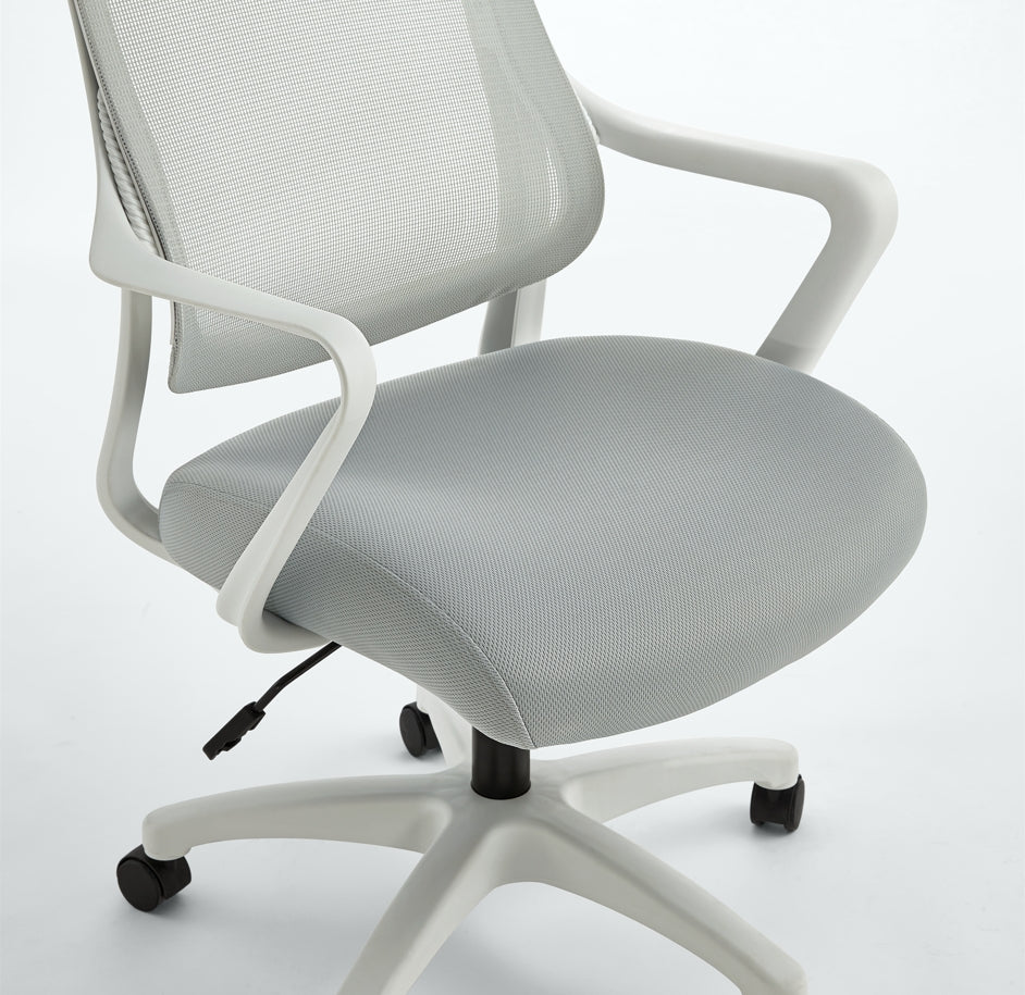 Adjustable Mesh Office Chair with Lumbar Support and Headrest