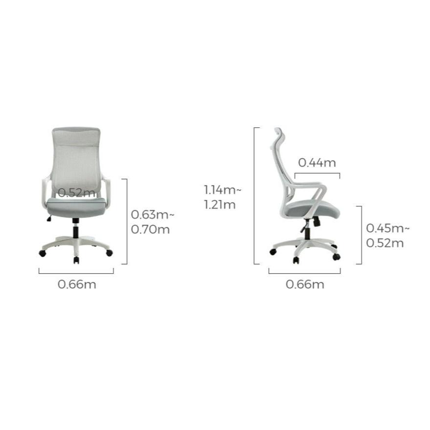 Adjustable Mesh Office Chair with Lumbar Support and Headrest