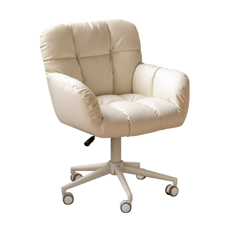 Adjustable Height Ergonomic Swivel Chair with PU Caster Wheels