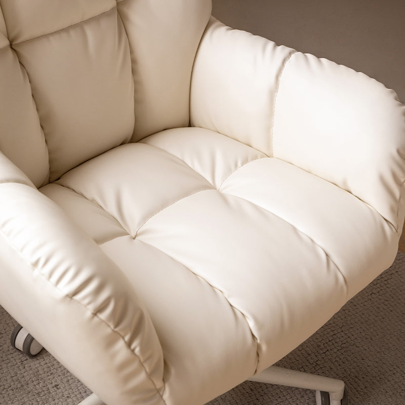 Adjustable Height Ergonomic Swivel Chair with PU Caster Wheels