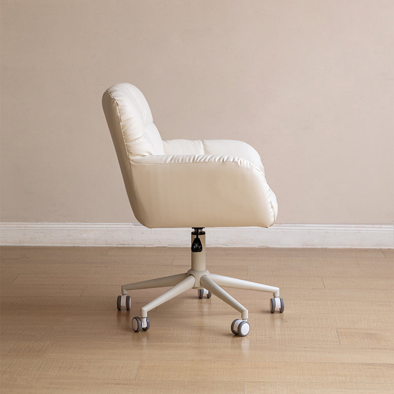 Adjustable Height Ergonomic Swivel Chair with PU Caster Wheels