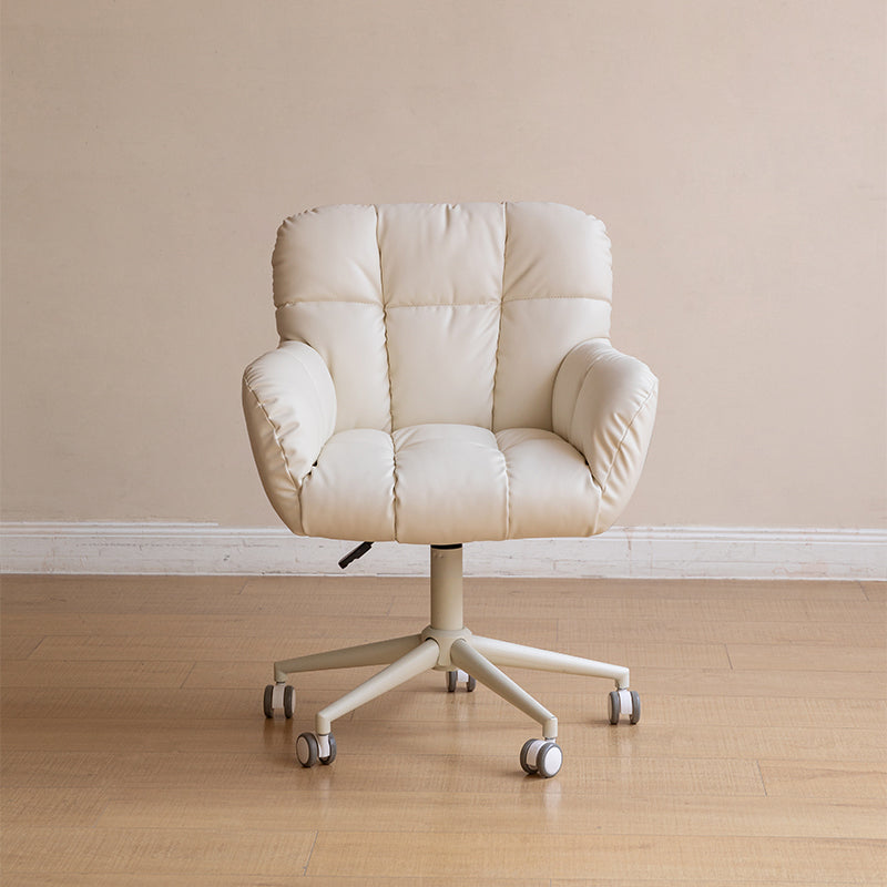 Adjustable Height Ergonomic Swivel Chair with PU Caster Wheels