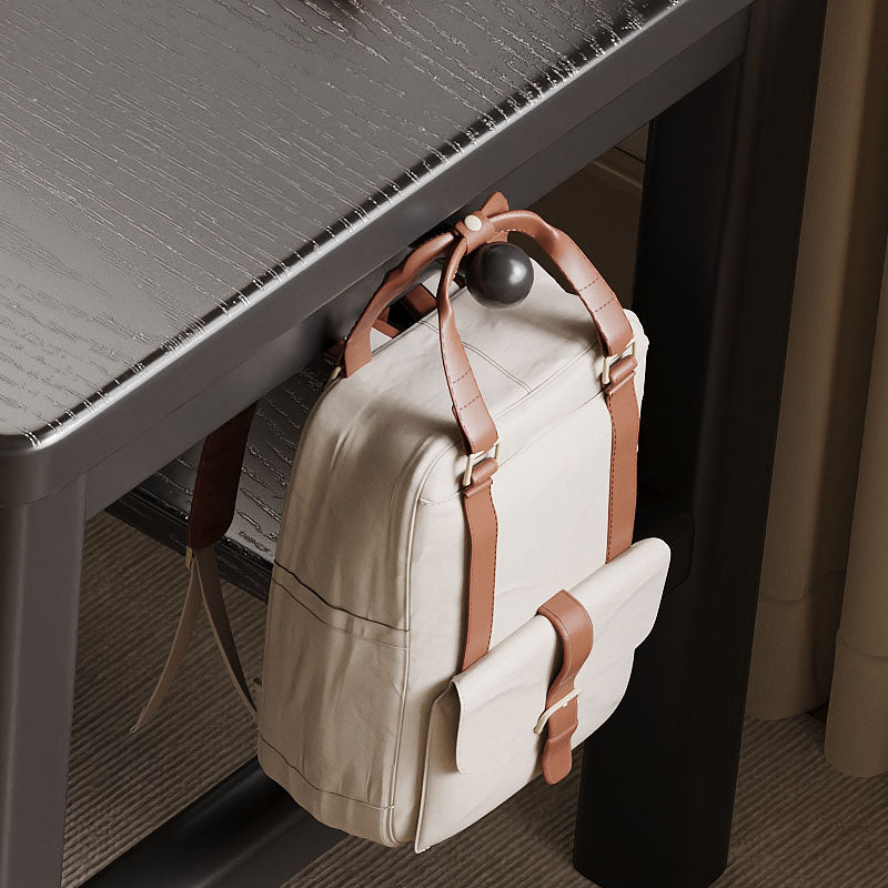 Black Solid Wood Writing Desk with Drawers – Classic Study Desk 63”/71” - US Writing Desk