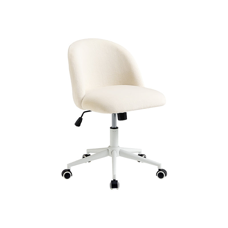 Armless Rolling Computer Chair with Adjustable Height