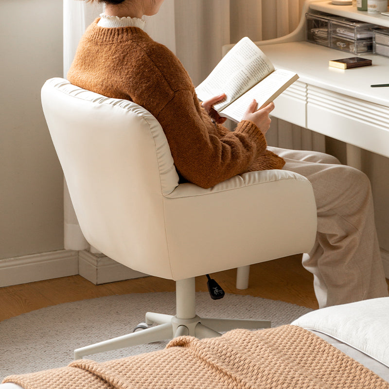 Adjustable Height Ergonomic Swivel Chair with PU Caster Wheels